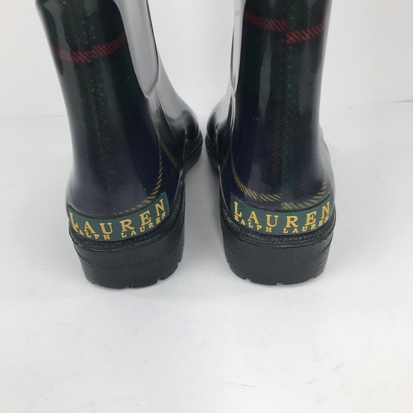 Lauren Ralph Lauren RossalynII Tall Plaid Rain Boots - Picture 8 of 13